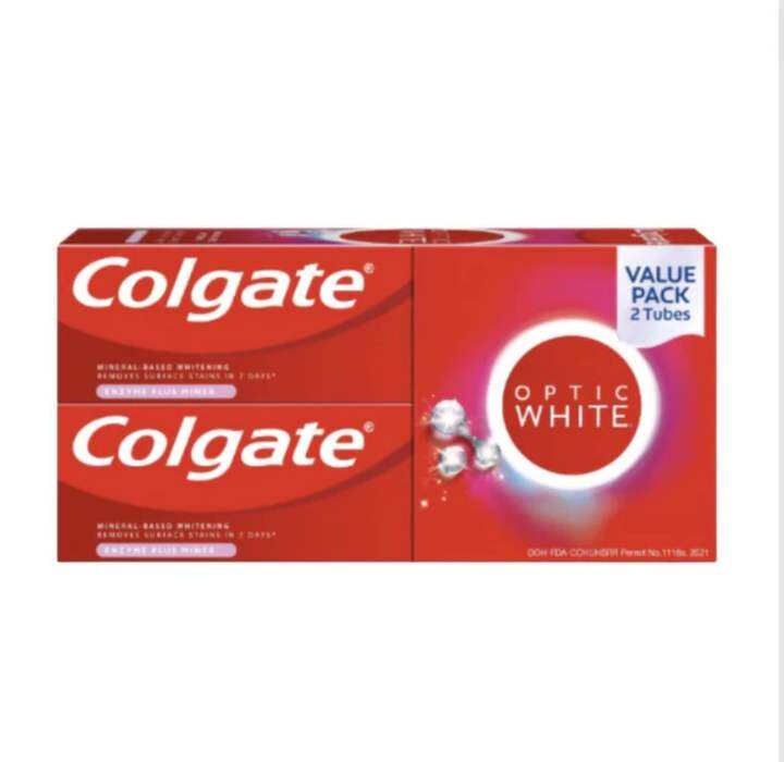 Colgate Optic White Whitening Toothpaste 80g TwinPack | Lazada PH