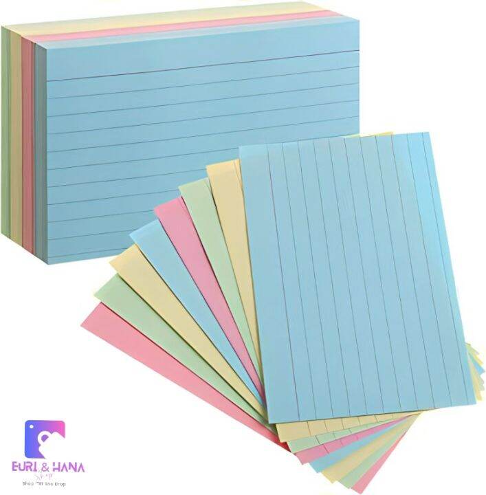 COLORED INDEX CARD 4X6/100PCS Assorted Color Index Card 100's High