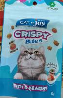 ขนมแมว Cat n joy Crispy รสซีฟู้ดค๊อกเทล ขนาด60กรัม