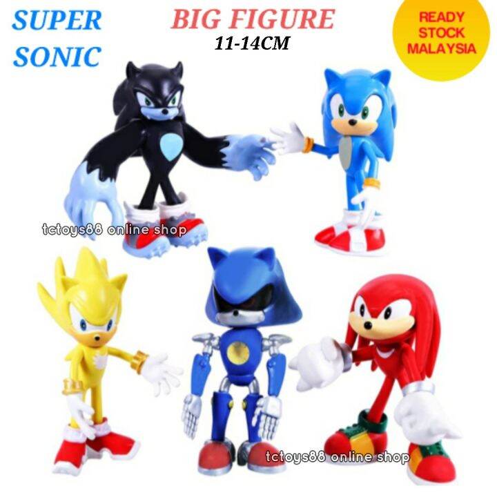 5 PCS BIG SUPER SONIC FIGURE 6PCS SET SONIC TOY EGGMAN ROBONIK THE