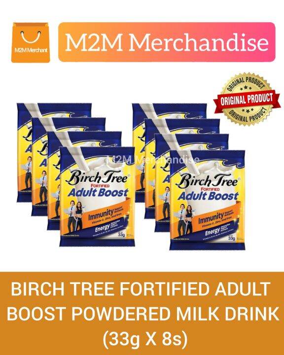 Birch Tree Fortified Adult Boost Powdered Milk Drink 33g X 8s Lazada Ph 0597