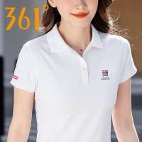 361เสื้อยืดกีฬาแขนสั้นผู้หญิงเสื้อโปโลระบายอากาศลำลองสไตล์จีนแบบใหม่ฤดูร้อนปี2023เสื้อแขนสั้นคอปกทรงหลวม