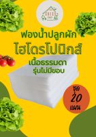 ฟองน้ำปลูกผัก ฟองน้ำปลูกผักไฮโดรโปนิกส์ ฟองน้ำปลูกผักสลัด(ชุด20แผ่น)รุ่นไม่มีขอบ 96ช่องปลูกเนื้อธรรมดา ใช้สำหรับปลูกผักไฮโดรโปนิกส์