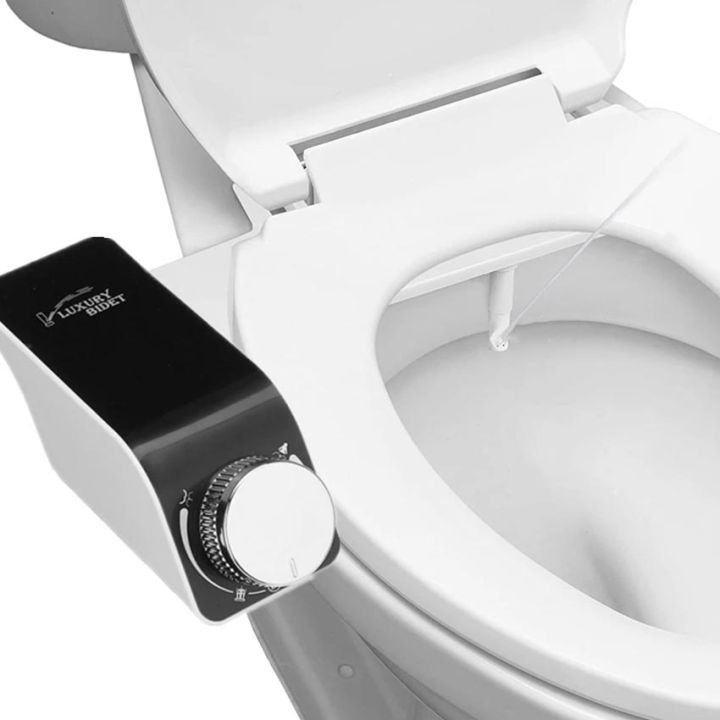 Easy Installed Non-Electric Dual Nozzle Toilet Bidet Seat Attachment ...