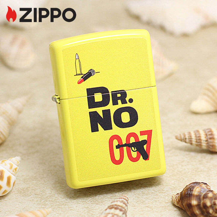 Zippo 007 James Bond Dr NO Design Lemon Matte Pocket Lighter Zippo