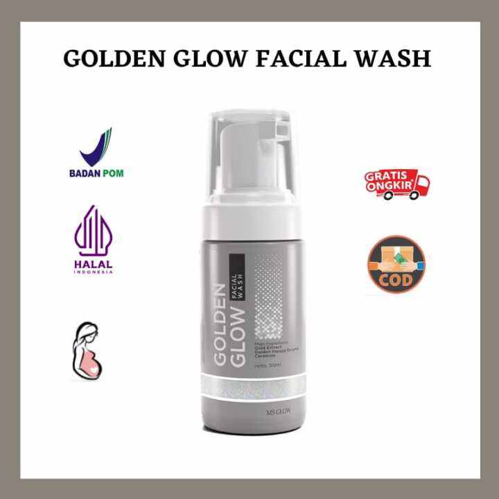 Facial Wash Golden Glow Ms Glow / Sabun Muka Ms Glow Golden Glow
