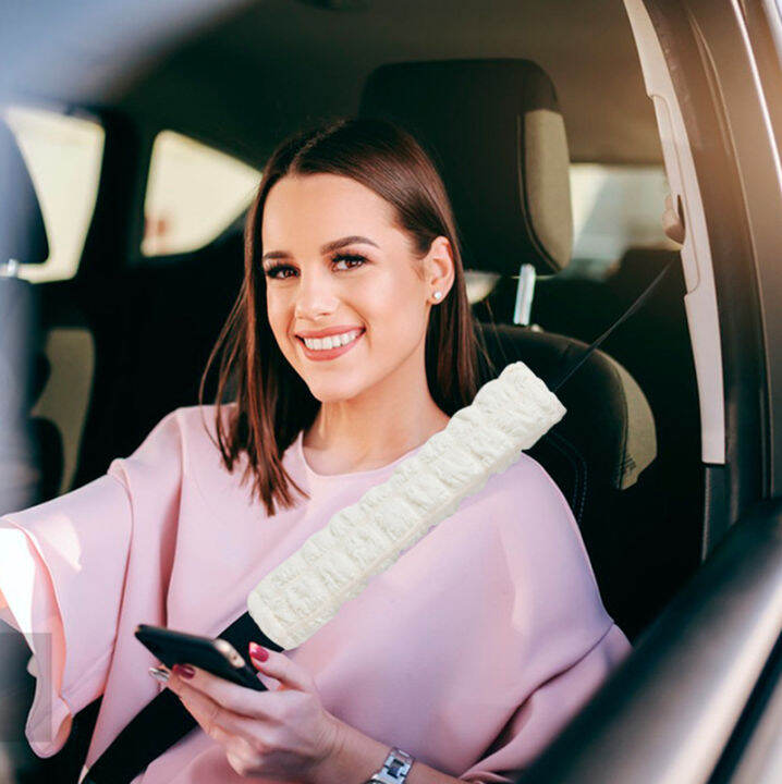 Ô tô đa năng Puff lưới độn Túi đựng khăn giấy seat belt vai bộ đệm nội