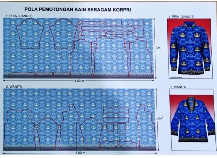 BAHAN KORPRI TERBARU | KAIN KORPRI | BATIK KORPRI | BAHAN KORPRI 2022