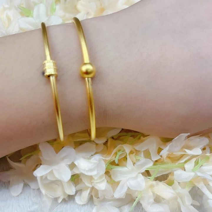 10K Gold Bangle Bracelet - 2 5/8 inches – Timeline Jewelry