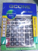 QCONE เครื่องคิดเลขพูดภาษาไทย,ตรวจแบงค์ปลอมมีนาฬิกาปลุกจอใหญ่ 12 หลักรุ่น QC 4000