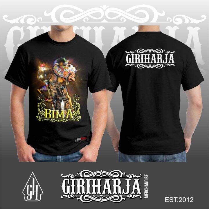 Kaos Wayang Golek BIMA / Kaos Wayang Golek Giri Harja / Kaos Wayang ...