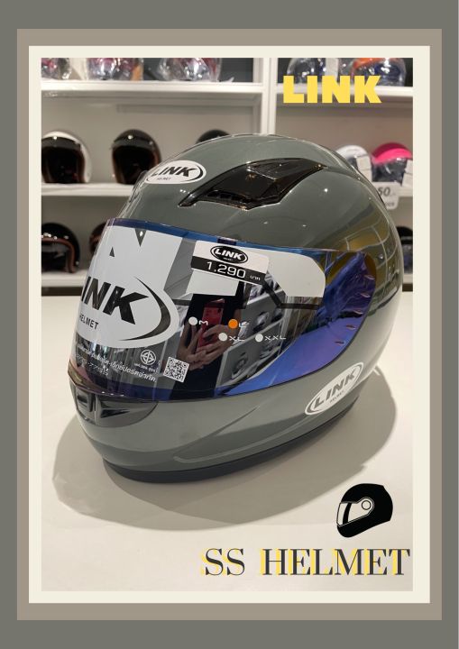 หมวกกันน็อค-link-helmet-หมวกกันน็อคเต็มใบทนทานต่อแรงกระแทก-รูปทรงโฉบเฉี่ยวดูสปอร์ต-ลวดลายสวยเท่