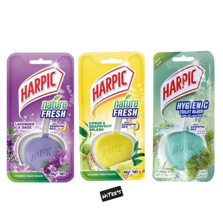 Harpic Nature Fresh Inspiration Hygienic Toilet Block 40g Toilet ...