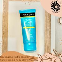 (Exp. 08/2024) Neutrogena Hydro Boost, Water Gel Lotion, SPF 50, 3 fl oz (88 ml) กันแดด เพิ่มความชุ่มชื้น