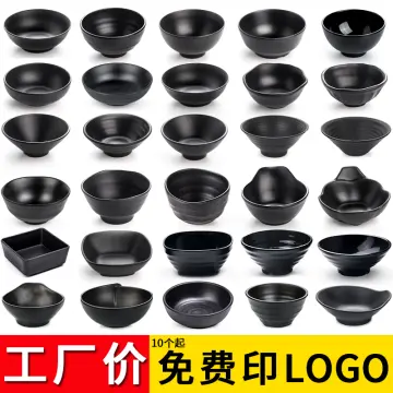 White Small Bowl Commercial Imitation Porcelain Plastic Bowl Fast Food Meal  Soup Bowl Hot Pot Seasoning Anti-fall Noodle Bowl