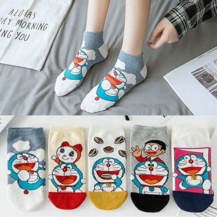 Cute Cartoon Adult Socks Doraemon Lady Sock Lazada
