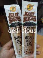 Jelly slices bubble milk tea เยลลี่ชานมไข่มุก 35 กรัม 1 กล่อง 40 ชิ้น