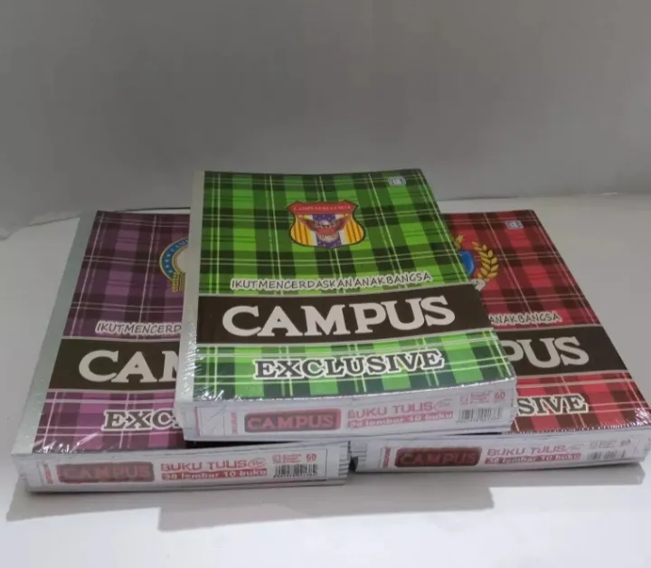 Buku Tulis Sekolah Isi 38 Lembar58 Lembarbuku Tulis Campus Exlusiveseukuran Sidu Lazada 0396