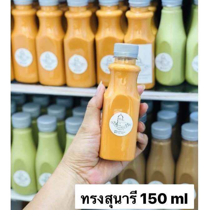 ขวดพลาสติก-ขนาด-150-ml-ทรงสุนารี-บรรจุเครื่องดื่ม-120-ใบ-พร้อมฝา-เลือกสีฝาได้-ขวด-ขวดpet-ขวดใส-ขวดพลาสติก