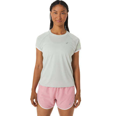 ASICS : ICON SS TOP WOMEN RUNNING เสื้อ ผู้หญิง เสื้อคอกลม ของแท้ LIGHT SAGE