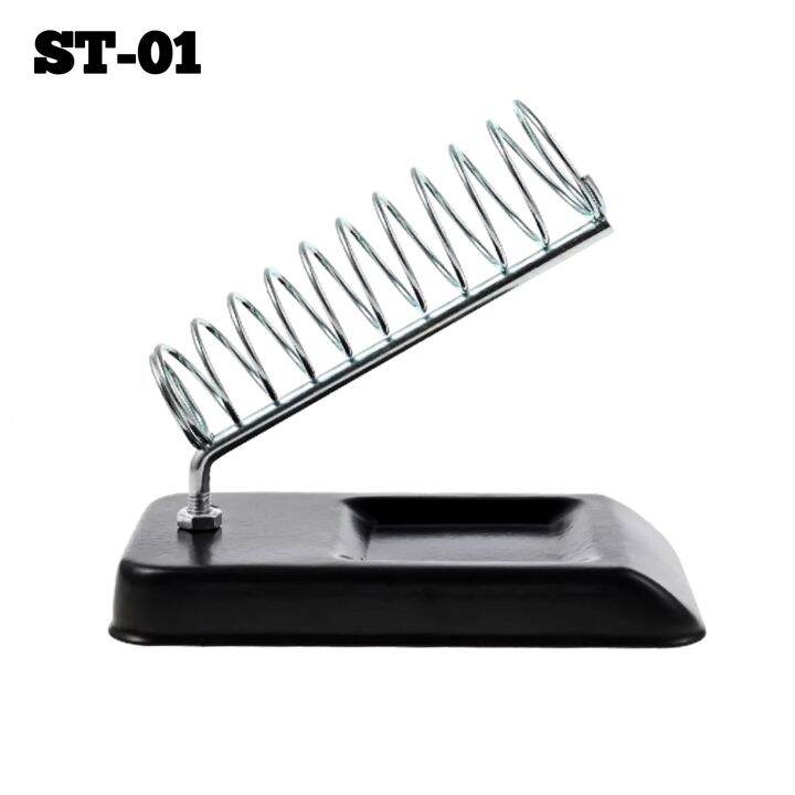 st-01-แท่นวางหัวแร้งฐานเหลี่ยมแบบเสียบ-แถมฟรีฟองน้ำทำความสะอาด-iron-soldering-stand