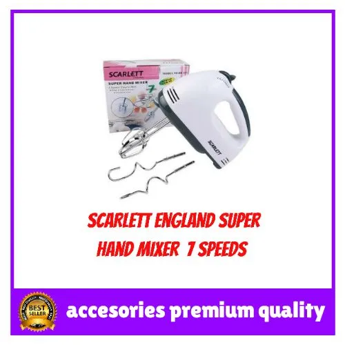 MIXCER SCARLETT ENGLAND SUPER HAND MIXER 7 SPEED Lazada Indonesia