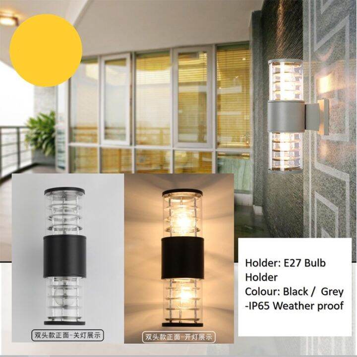 Modern Outdoor Wall Light Up and Down Wall Light Waterproof Wall Lamp ...
