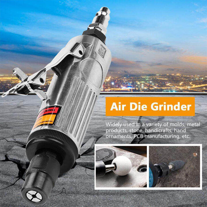 Pneumatic Die Grinder, 1/4Inch Air Die Grinder Kit, with Double Size