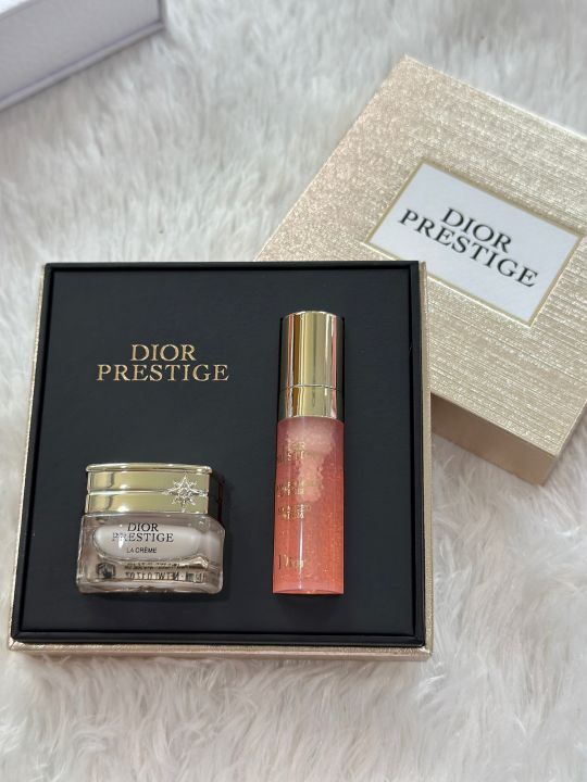 เซ็ต Dior Prestige La Creme 5ml + Dior Prestige La Micro-Huile De Rose Advance Serum 4.5 ml (พร้อมกล่องสุดหรู สามารถนำมา