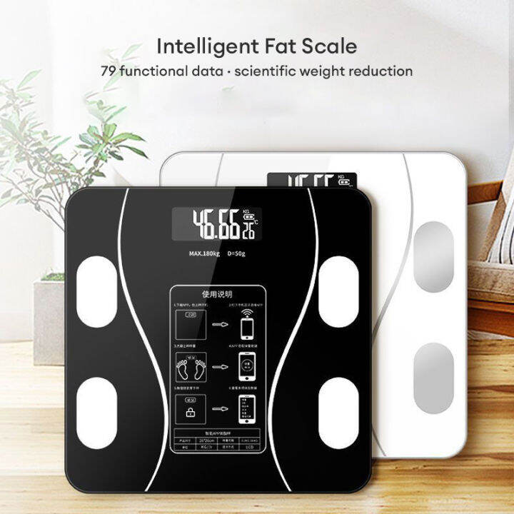 Bluetooth Digital Scale Weight BMI Fat Scale Medical Health Fat Weight