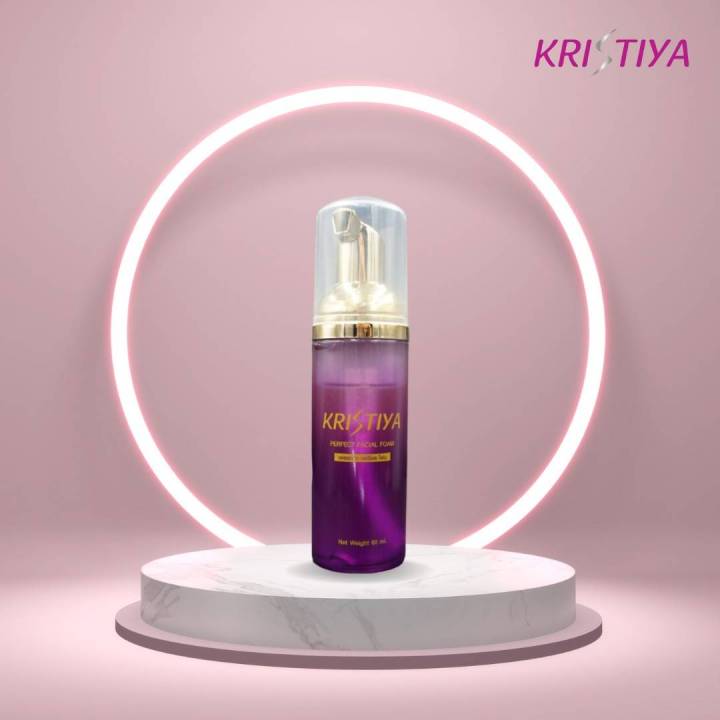 kristiya-perfacial-foam-โฟมล้างหน้า-cleansing-โทนเนอร์ในขวดเดียว-ใช้แล้วผิวนิ่ม-คราบสกปรกออกหมด-ต้องลองแล้วจะรู้