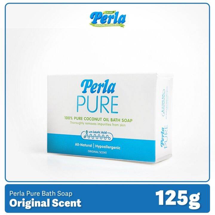 Perla Pure 100 Coconut Oil Bath Soap 125g Lazada Ph