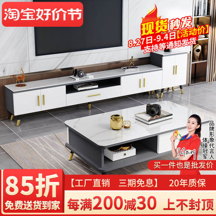 Coffee Table TV Combination Modern Minimalist Nordic Entry Lux