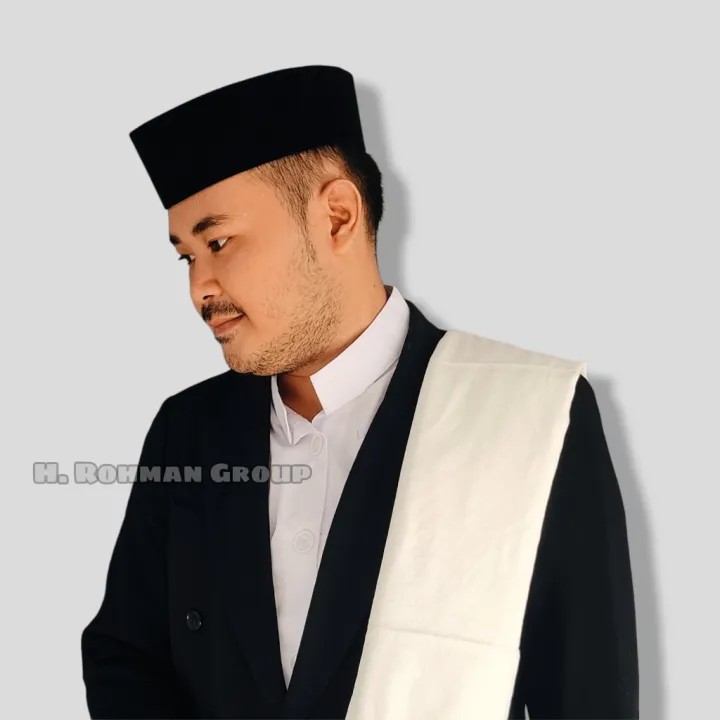 Peci Hitam IDAMAN Tinggi 6-7-8-9 Cm Ukuran Anak & Dewasa Songkok Hitam