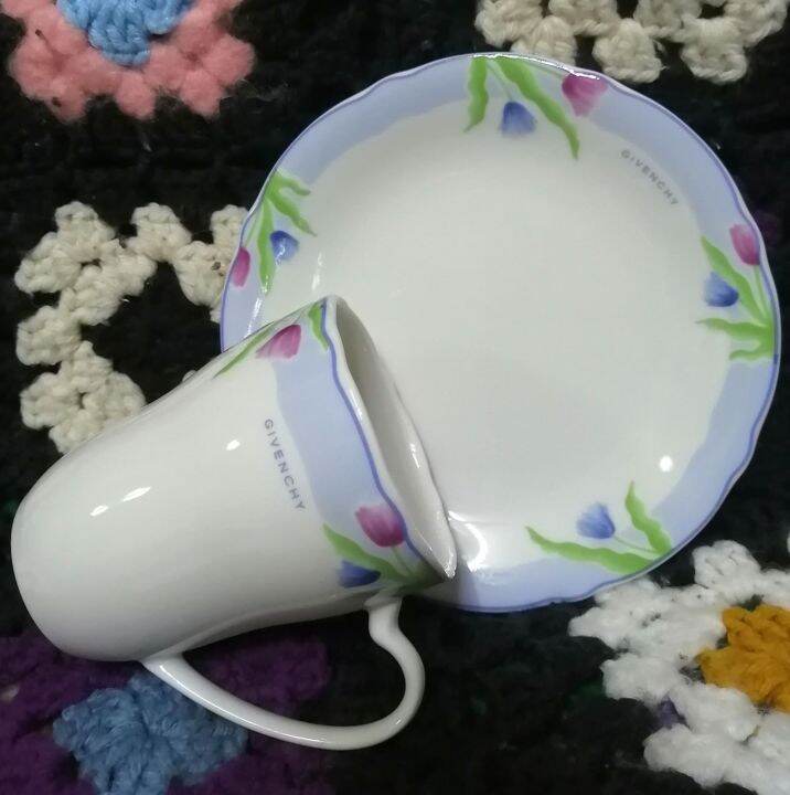 GIVENCHY Porcelain Mug and Saucer Duo Lazada PH