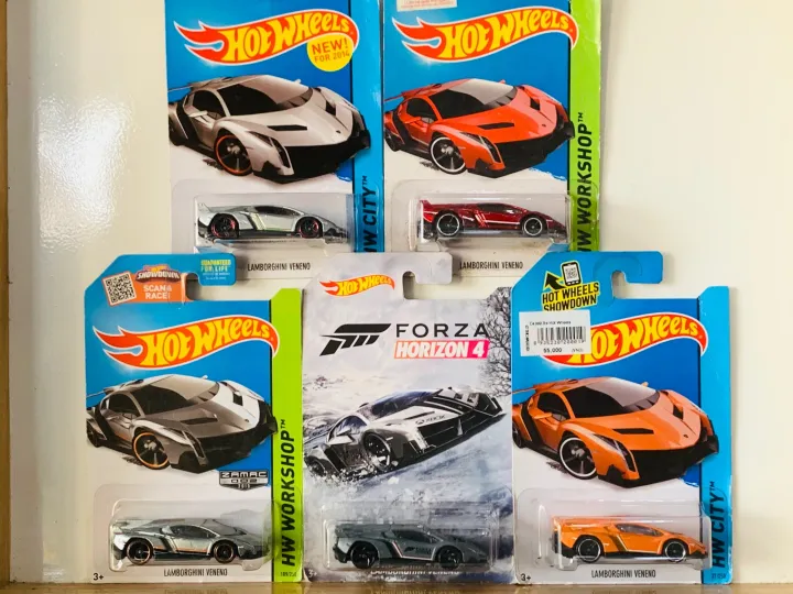 Hobby Store xe mô hình Hot Wheels Lamborghini Veneno các loại 