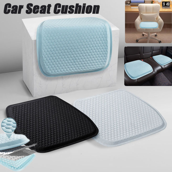 1pc Gel Seat Cushion, Cooling seat Cushion Thick Big Breathable Honeycomb  Design Absorbs Pressure Points Seat Cushion with Non-Slip Cover Gel Cushion  for Office Chair Home Car seat Cushion for Wheelchair