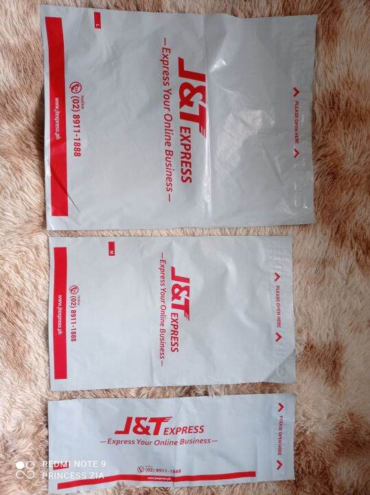 ( J&T ) White Parcel Courier Pouch (Bundle of 20) Lazada PH