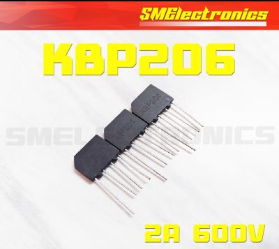 KBP206 ไดโอดบริจด์ 2A 600V Bridge Rectifier    1ตัวต่อแพ็ค