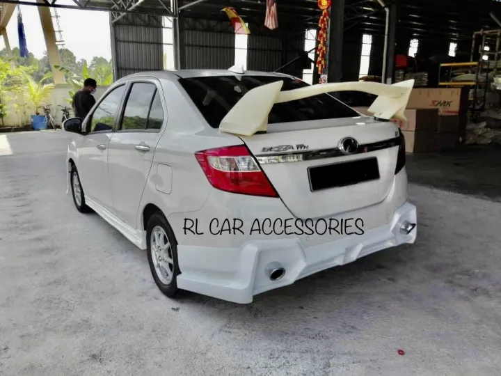 Perodua Bezza Gt Rear Skirt Lip Dummy Exhaust Bodykit Body Kit Lazada