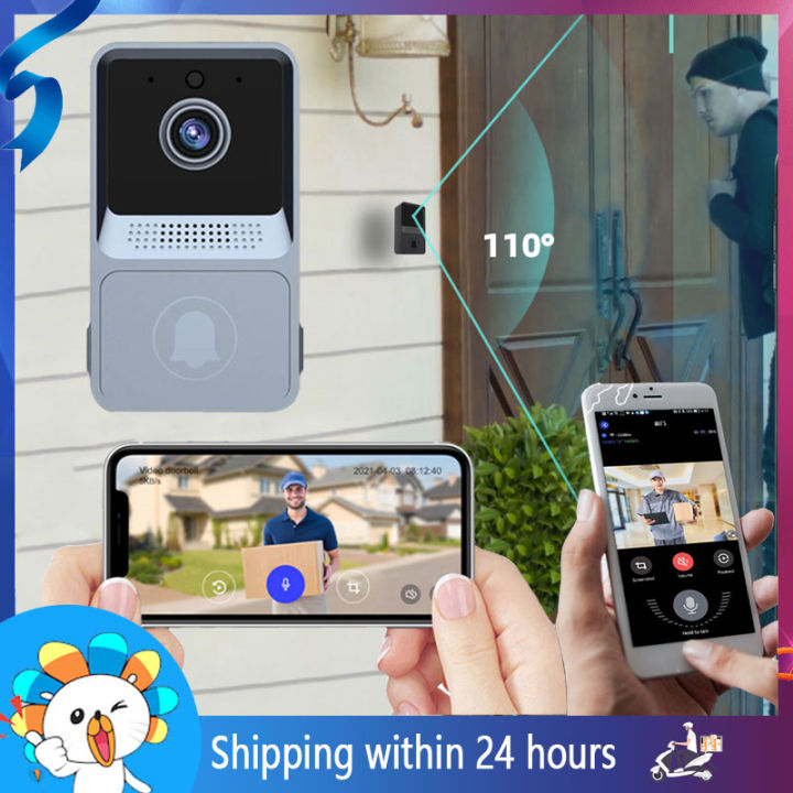 Waterproof Wireless Doorbell for Home Office Remote Video Rechargeable