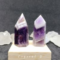 อเมทิสต์ Amethyst tower ทรงแท่ง หินธรรมชาติ อัญมณีสีม่วง