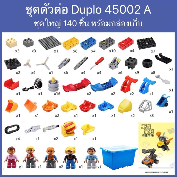 ชุดตัวต่อดูโปล-tech-machines-set-duplo-45002-a-บล็อคตัวต่อ-blocks-toys-duplo