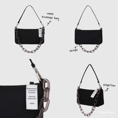 [พร้อมส่ง/ของแท้] Nieeh Envelope Bag Black