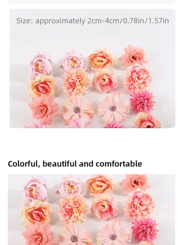 White Pink Red Rose Head Artificial Flowers Wedding Home Party