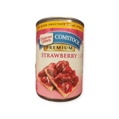 Duncan hines Comstock Strawberry Topping Pie Filling 595g.สตรอเบอร์รี่กวน ดันแคนไฮนส์ คอมสต๊อก 595 กรัม