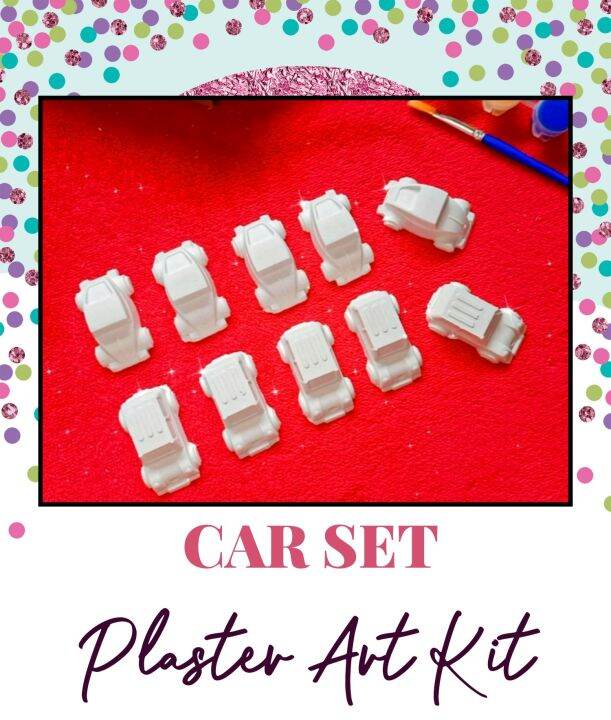 Cars painting kit plaster art set Lazada PH