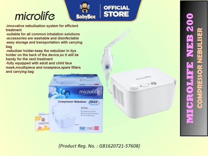 MICROLIFE COMPRESSOR NEBULIZER NEB 200 | Lazada