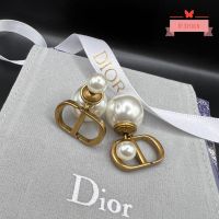 ต่างหู dior ทับหลังมุกคลาสสิก รุ่นฮิต งานไฮเอน พร้อมส่งจากไทย??