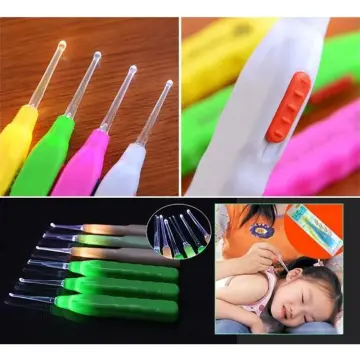 Baby Ear Cleaner Ear Wax Removal Tool Flashlight Earpick Ear Cleaning  Earwax Remover Luminous Ear Curette